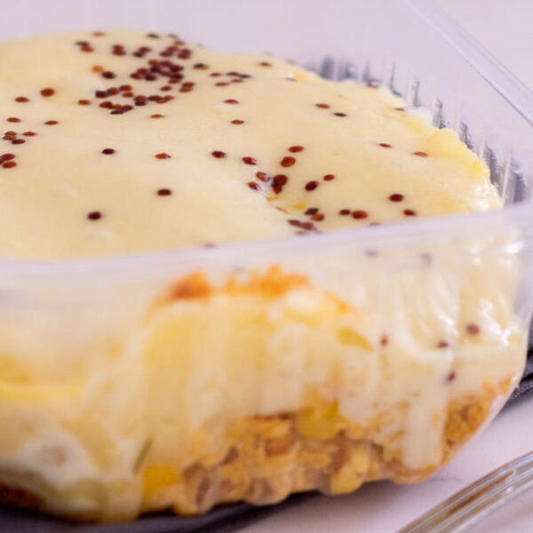 #15 Escondidinho de frango com purê de batata doce